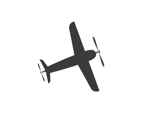 Plane logo vektor ikon Illustration design — Stock vektor