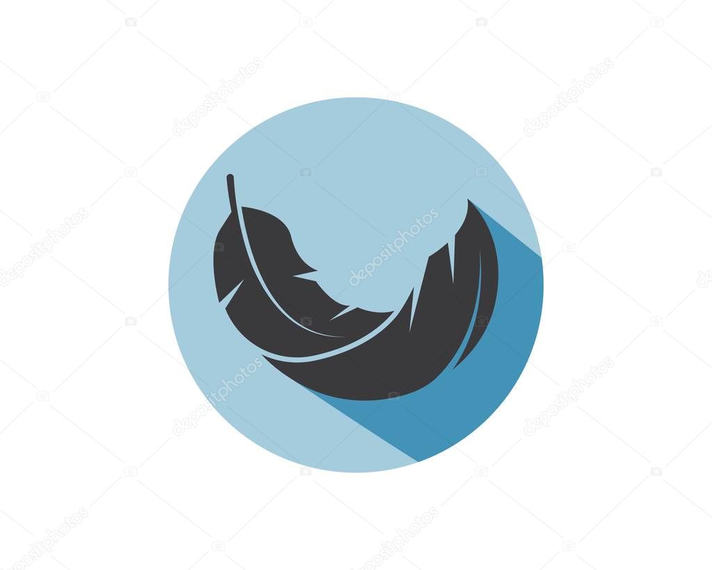 feather icon illustration vector template 