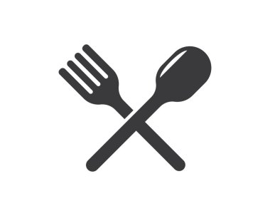 çatal, kaşık logo vektör illüstrasyon