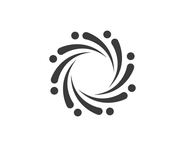 Vórtice logotipo ícone onda e vetor espiral —  Vetores de Stock