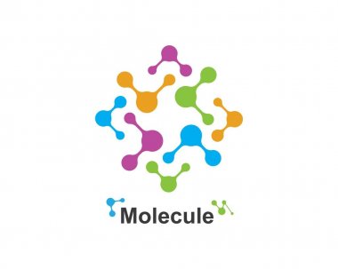 vektör illüstrasyon tasarım moleküler