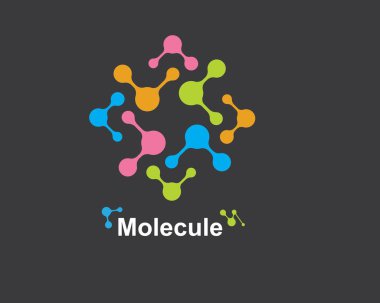 vektör illüstrasyon tasarım moleküler