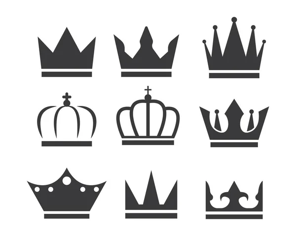 Royal Crown logo pictogram vector illustratie — Stockvector