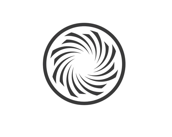 Vortex Logo Symbolwelle und Spiralvektor — Stockvektor