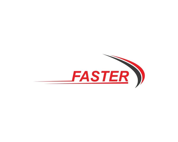 Icono del logotipo de velocidad más rápida del concepto de carreras de automóviles — Vector de stock