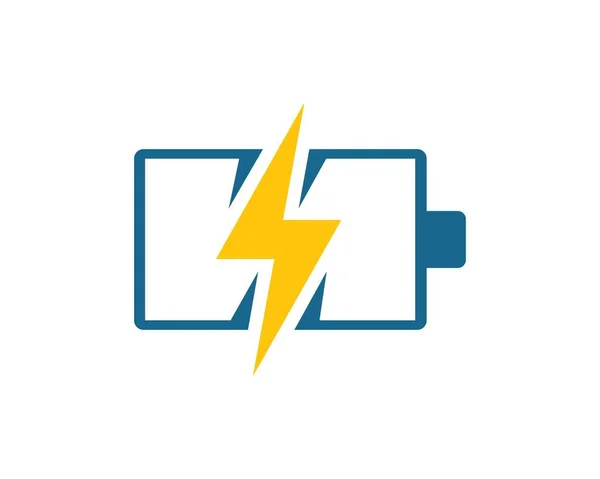 Battery icon logo illustration vector — Stock Vector