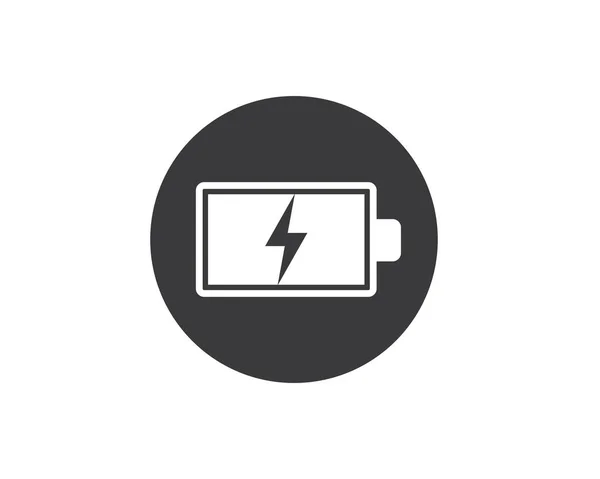 Battery icon logo illustration vector — Stock Vector