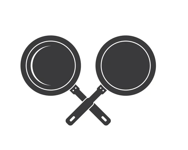 Icona del logo pan di cottura e vettore kithen — Vettoriale Stock