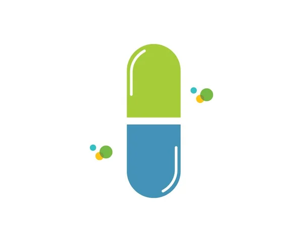 Logotipo de la farmacia icono vector ilustración diseño — Vector de stock