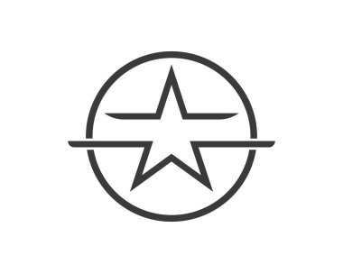 Yıldız Logo Şablonu vektör çizimi 