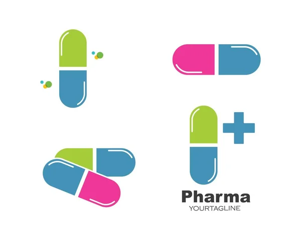 Аптека логотип значок Векторний дизайн ілюстрації — стоковий вектор