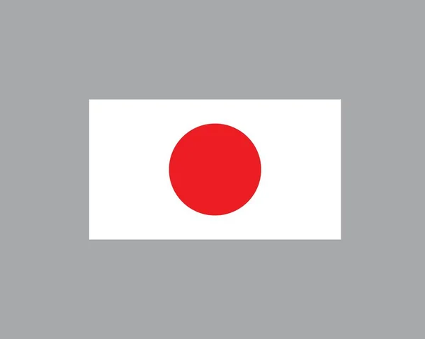 Japanische Flagge Symbol Logo Vektor — Stockvektor