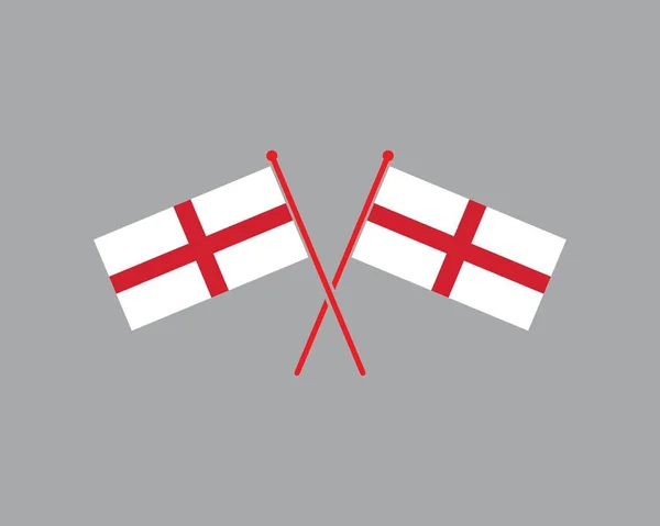 Inglaterra, bandera británica icono logo vector — Vector de stock