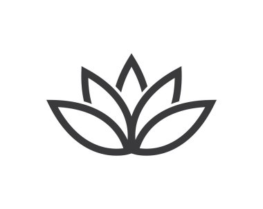  Lotus çiçekleri vektör tasarım logosu Şablon 