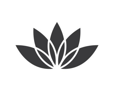  Lotus çiçekleri vektör tasarım logosu Şablon 