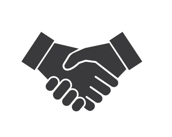 handshake logo vektör simgesi iş anlaşması