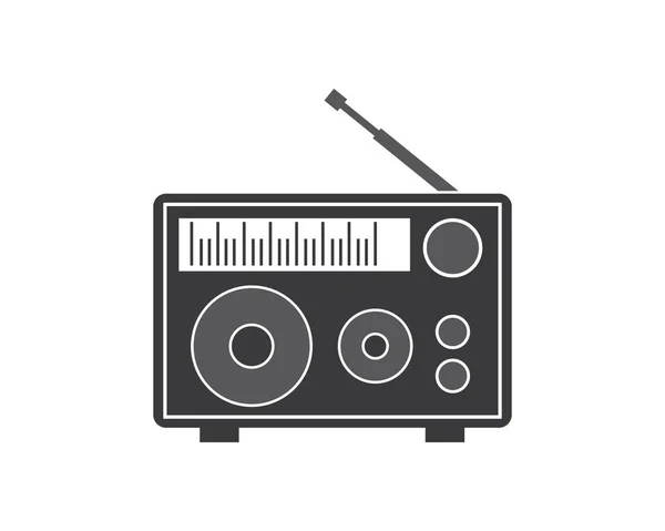 ラジオロゴアイコンベクトルイラスト — ストックベクタ