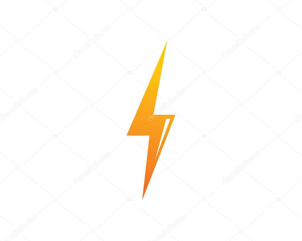 Flash thunder bolt illustration vector template