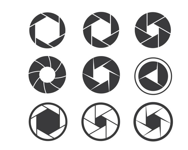 camera shutter icon vector illlustration