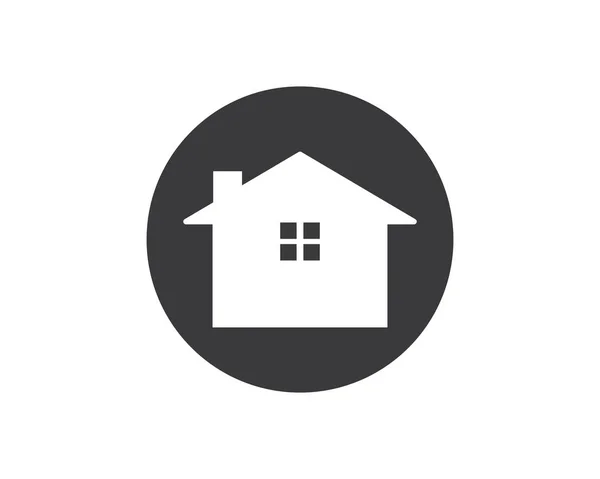 Real estate, house, building icon vector template logo — стоковый вектор