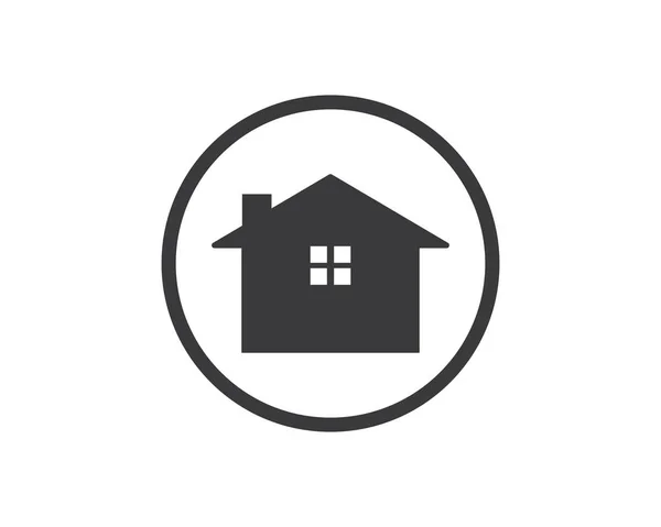 Real estate, house, building icon vector template logo — стоковый вектор