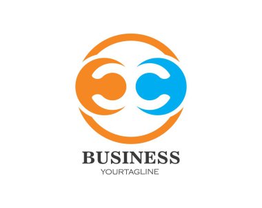 c Harf Logo İş Şablonu Vektörü 