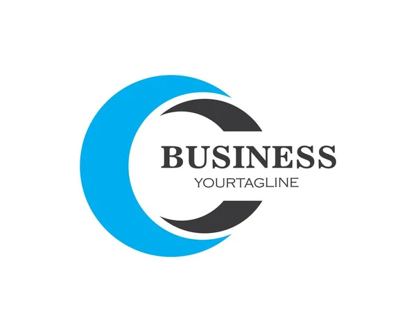 C Carta Logo Business Template Vector — Vetor de Stock