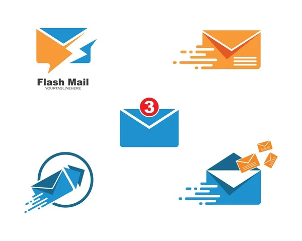 Icono de correo Vector Ilustración Diseño — Vector de stock