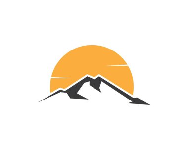 High Mountain simgesi Logo vektör illüstrasyon tasarımı