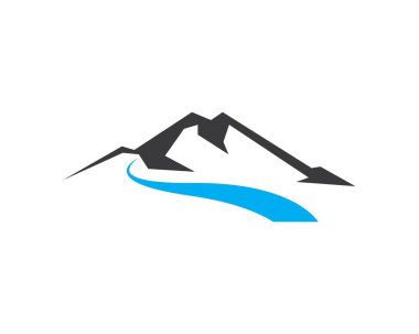 High Mountain simgesi Logo vektör illüstrasyon tasarımı