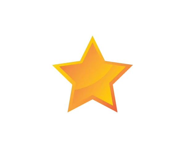 Illustrazione dell'icona vettoriale del modello Star Logo — Vettoriale Stock