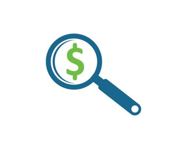 büyüteç simgesi logo vektör illüstrasyon tasarımı