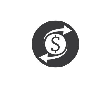 para değiştirici logo simgesi vektör illüstrasyon