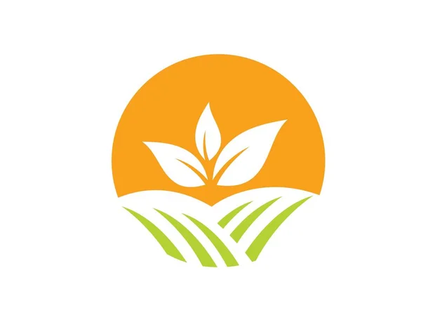 Εικονίδιο διανύσματος λογότυπου φάρμας και κήπων — Διανυσματικό Αρχείο