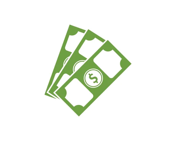 Dinero logo icono vector ilustración — Vector de stock