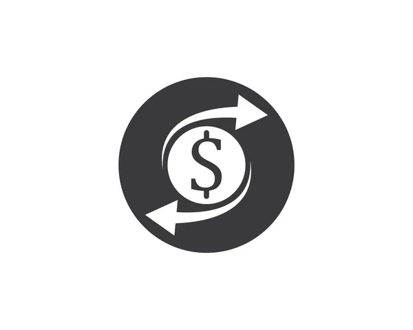 Peněžní měnič symbol ikona vektorový obrázek — Stockový vektor