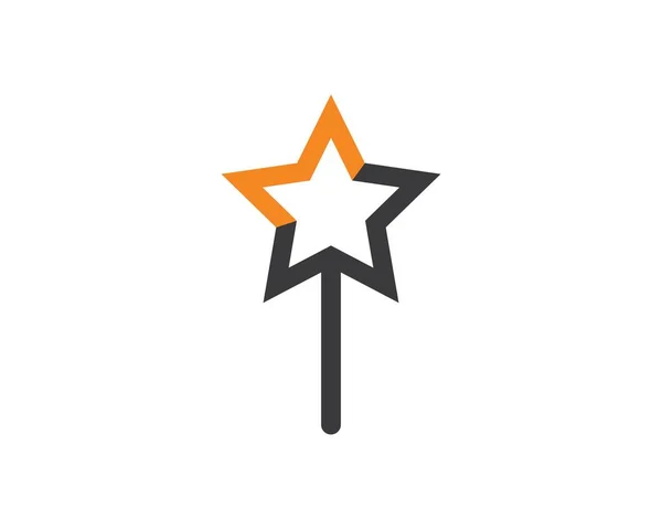 Illustrazione dell'icona vettoriale del modello Star Logo — Vettoriale Stock