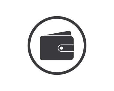 cüzdan logosu simge vektör illüstrasyon tasarımı
