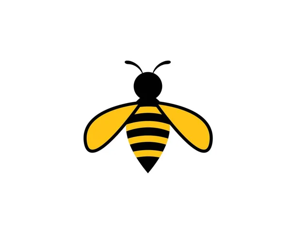 Miel Bee Logo Plantilla vector icono ilustración — Archivo Imágenes Vectoriales