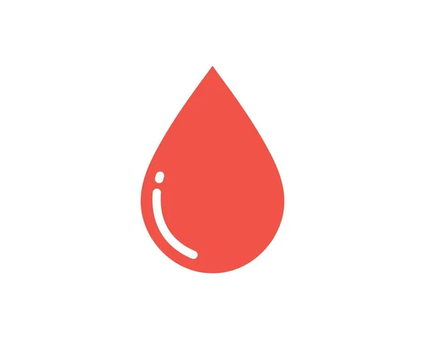 Blut Logo Symbol Vektor Illustration Design — Stockvektor