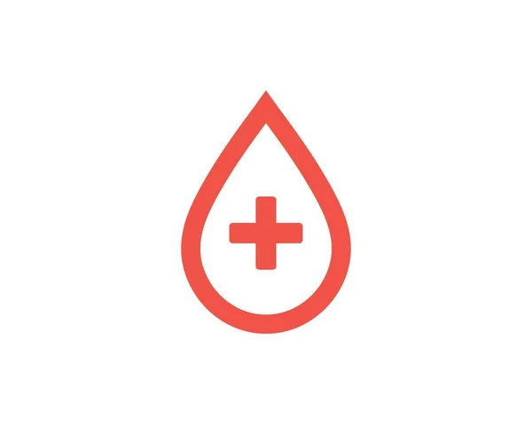 Blut Logo Symbol Vektor Illustration Design — Stockvektor