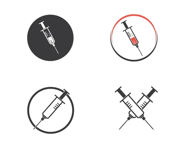 Desenho da ilustração do vetor do ícone da seringa — Vetor de Stock