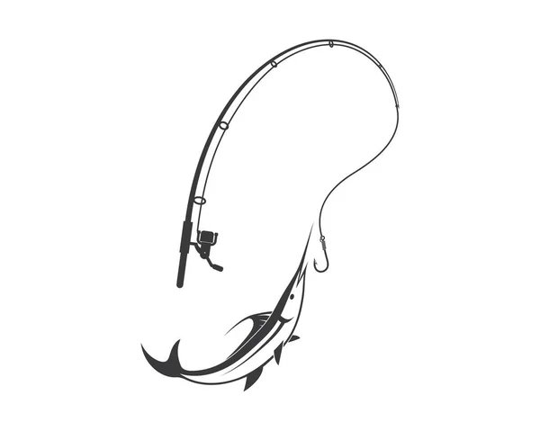 Значок логотипу риболовлі значок Векторні ілюстрації — стоковий вектор