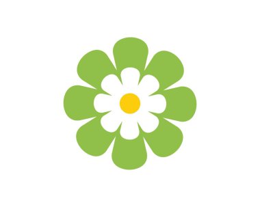 çiçek simgesi vektör illüstrasyon tasarımı