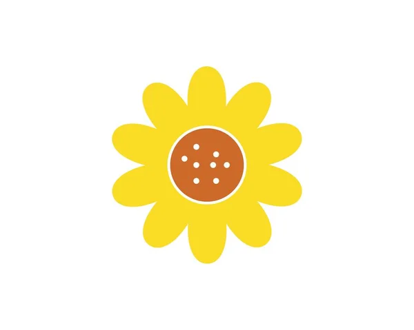 Design de ilustração de vetor ícone de flor — Vetor de Stock