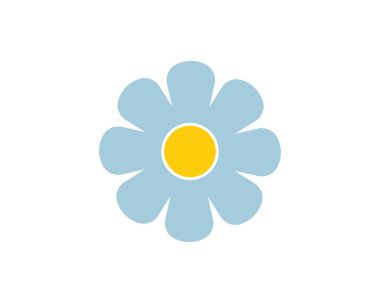 çiçek simgesi vektör illüstrasyon tasarımı