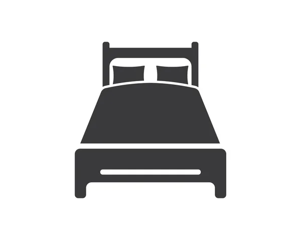 Design de ilustração vetorial de ícone de cama — Vetor de Stock