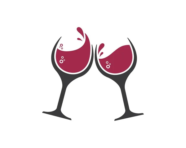 Logotipo del vino icono vector ilustración diseño — Archivo Imágenes Vectoriales