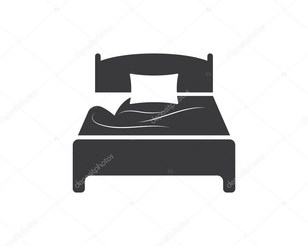 Bed icon vector illustration design template