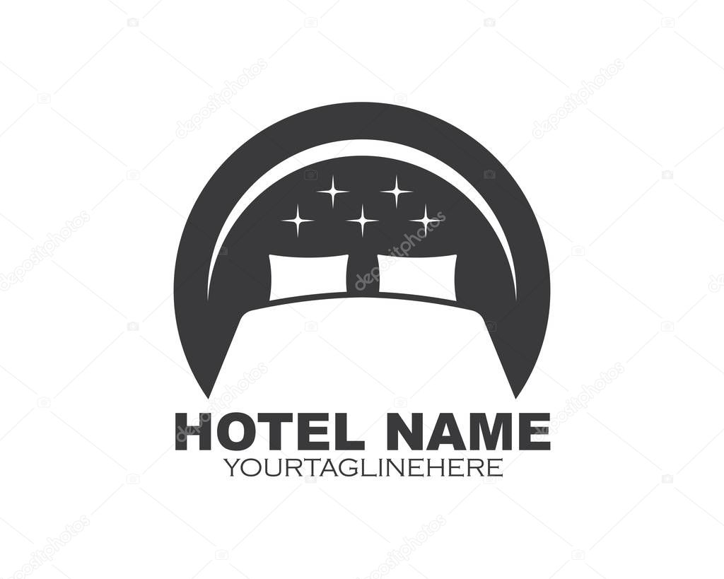 Bed icon vector illustration design template